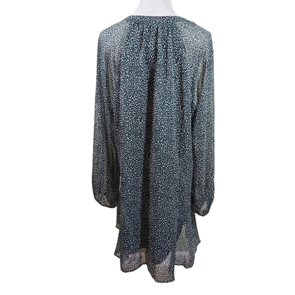 Joie Dress Artic Animal Spot Lined Hunter Green, sz XXL Plus Size - Picture 3 of 11